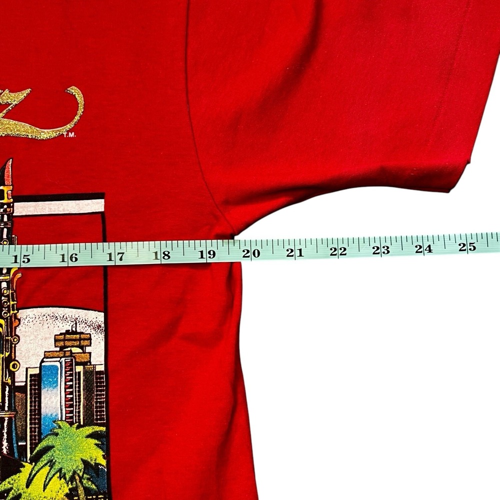Vintage 1987 New Orleans T Shirt USA Made Screen Stars Best L Jazz Travel - Picture 8 of 9